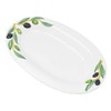 Lashuma Handmade oval serving plate made of Italian ceramic in