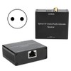 Digital Audio Extender Coaxial and Optical Fiber Converter for Cat5e/6