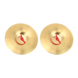 Joyzan Finger Cymbals, Drum Cymbals Crash Brass Hand Cymbal Percussion Instrument Musical Instrument Cymbals Finger Mini Brass with Elastic Band Belly Dance Cymbal Copper Rhythm Yoga Music Lovers