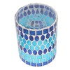 Mosaic Votive Candle Holder Handcrafted Glass Tea Light Holder for