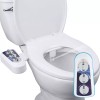 Hibbent Dual Nozzle Bidet Toilet Seat Attachment Cold/Warm Fresh Water