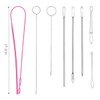 Nicear 8 Pcs Drawstring Threader Tool Set Loop Turner Hook