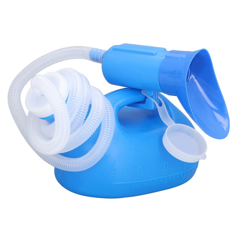 Male Urine Bottle 2000ml Ergonomic Large Opening Strong Plastic Large
