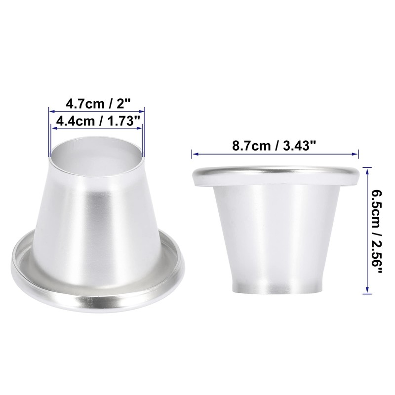 X AUTOHAUX 2 Inch Neck Aluminum Bellmouth Velocity Stack Adapter