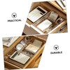 LABRIMP 6pcs Transparent Organizers for Home Storage Multi-purpose Tableware Holders