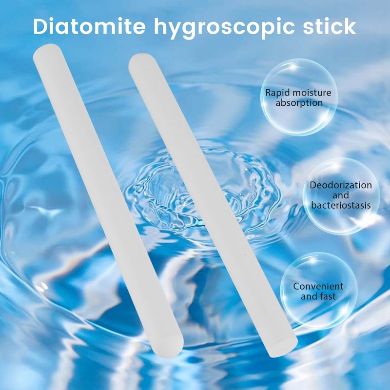 Yoiimiya 8 Pcs Diatomite Moisture Absorbing Stick Water Absorption Rod
