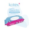 Kotex Toallitas Húmedas para Higiéne Íntima, 1 paquete con 56