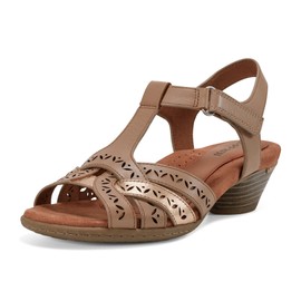Cobb Hill Lorna Women's Sandal, 8.5 C/D US, Taupe-Metallic-Multi