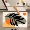 ZHUZHISHAN Bath Mat Rug,Boho Botanical Leaves Non Slip Quick Dry