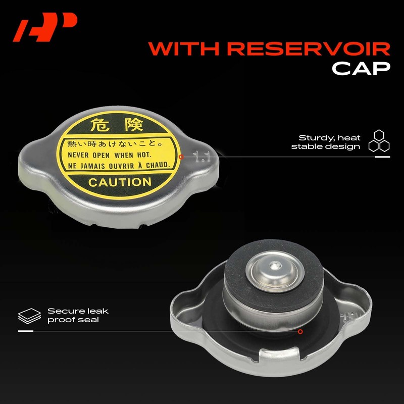A-Premium Engine Coolant Overflow Recovery Expansion Tank [with Cap] Compatible