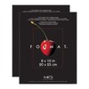 MCS Format Frame, Black, 8 x 10 in, 2 pk
