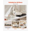 17-Piece White Granite Nonstick Induction Cookware Set Pots Pans for