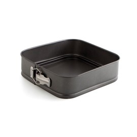 Quid Sweet Grey 24 cm Square Removable Bakeware Baking Tin with Lacquered Steel Carbonated Steel Oven Safe Non-Stick