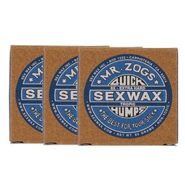 SEXWAX Quick Hump Wax for Surfing 6X Blue Label Set of 3