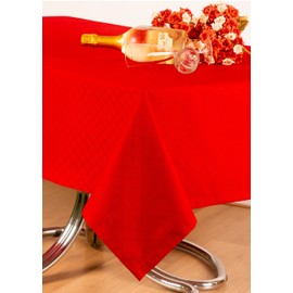 ESSE HOME Rectangular Tablecloth - Square - Round - Oval - Pure Cotton - IRMA (T, 140 x 240)