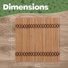 BambooMN Premium Bamboo Matchstick Coasters - 4.25" x 4.25" -