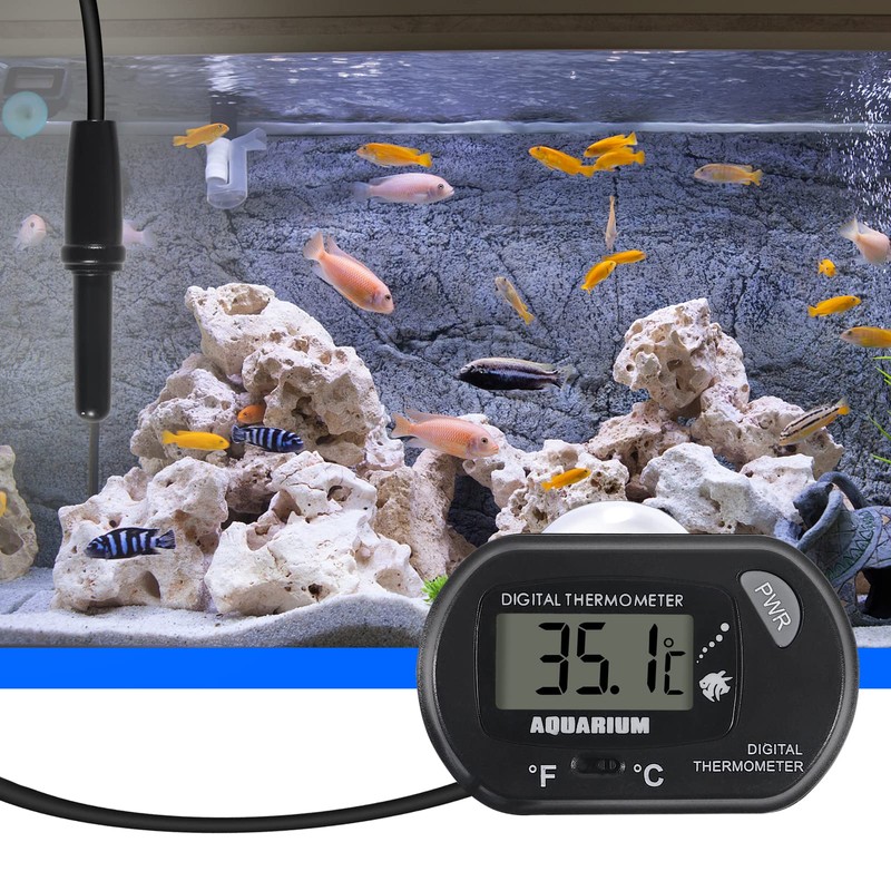 AITRIP 4 Pack Digital Aquarium Thermometer Aquarium Thermometer Water Thermometer