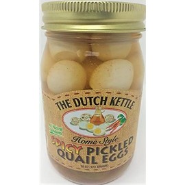 The Dutch Kettle Home Style Spicy Pickled Quail Eggs 16oz