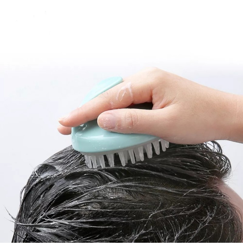 TIKA Hair Shampoo Scalp Massage Brush-Body Comb, Conditioner Cleaner, Salon