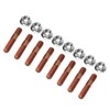 M8 1.25 Threaded Turbo Studs Kit High Pressure Resistant Exhaust