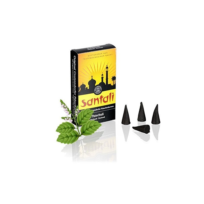 Crottendorfer Räucherkerzen Santali 4er Set Opium, Oriental, Patschuli, Pfeffer Zitrus