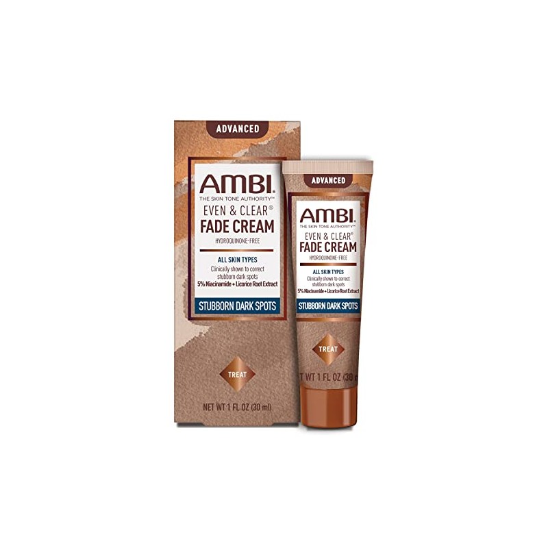 Ambi Even & Clear Advanced Fade Cream, Hydroquinone-free, Hyperpigmentation Treatment,