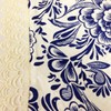 Wrapables Flower Placemats, Asian Blue, Set of 4