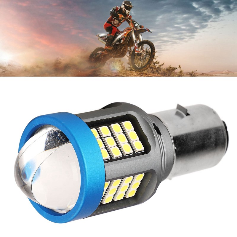 LED Motorcycle Headlight Bulb White High Brightness Wide View Aluminium