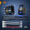 Nilight Turn Signal Switch Blue 4Pin ON-Off-ON Laser Etched SPDT