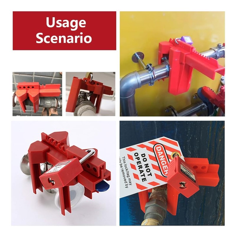 HiLKCO Adjustable Ball Valve Lockout Device - Universal Fit for