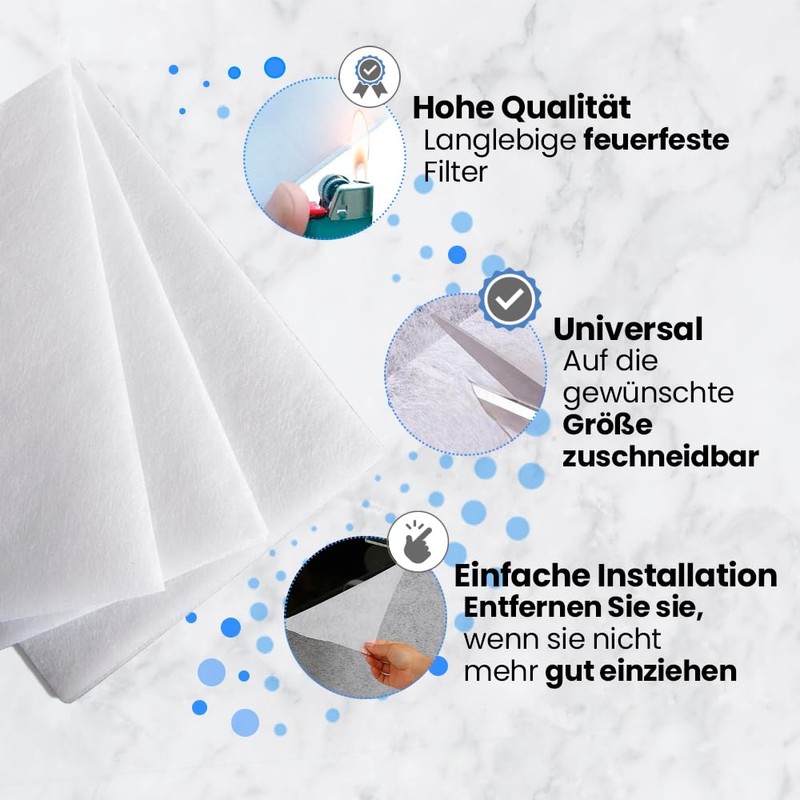 Anakel Home Universal paper filter for cooker hoods, 60 x