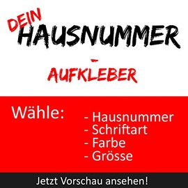 House Number Sticker Design Your Own Numbers Lettering Sticker