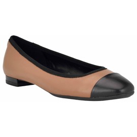 Nine West Women's Ollin9x9 Flat, Pecan 230, 9.5