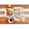 Abode Homewares Audrey Floral Melamine Salad Plate, Set of 6,
