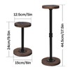 Vrietina 4Pcs Tabletop Hat Stand Cap with Height Adjustment, Industrial