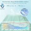 Uspring Cooling Quilts King Size Cooling Comforter for Hot Sleepers