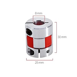 8mm x 12mm Flexible Plum Coupling Shaft Coupling CNC Stepper Motor Encoder Clutch