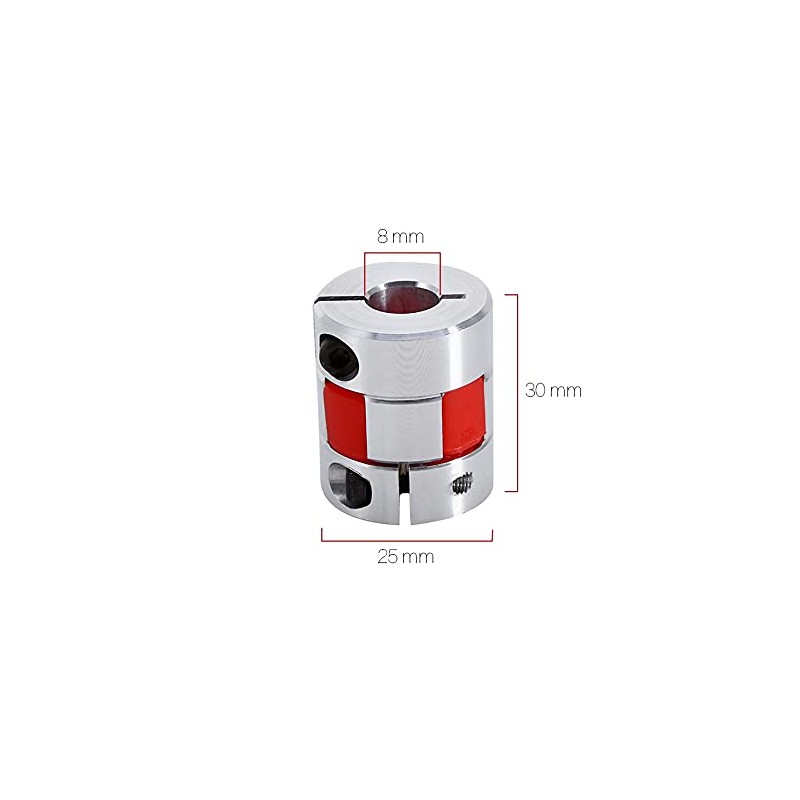 8mm x 12mm Flexible Plum Coupling Shaft Coupling CNC Stepper