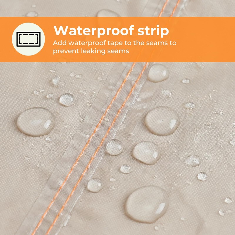 Patio Picnic Table Cover Waterproof, 70 / 72 Inch Patio