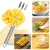 TOWEBOORY 3 Pack Corn Peeler with Long Handle, Stainless Steel