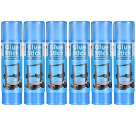 Outus 6 Pack 3D Printer Glue Sticks for Hot Bed PVP 3D Printer Adhesive Solid Glue Sticks for PLA/ABS/PETG/PC/PA/TPU Hot Bed Removing Printing Models