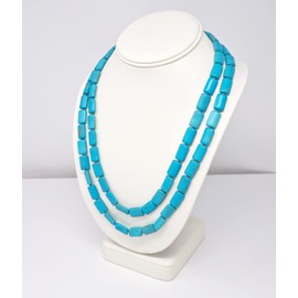 Treasure Bay Handmade Turquoise Gemstone Necklace for Women 120cm Sweater Chain Gemstone Turquoise, Gemstone, Turquoise