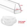 2M Shower Screen Seal Strip,U Shape Shower Glass Door Seal