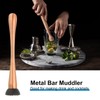 uxcell 9 Inch Stainless Steel Muddler for Cocktail Bar Drink