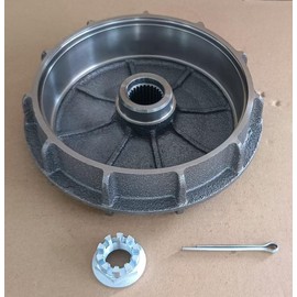 WANTONE RACING Rear Brake Drum Hub # 43620-HR3-A20 with Axle Nut Replacement for 2014-2024 Honda Rancher 420 Foreman 500 520 TRX420 TRX500 TRX520 ATV