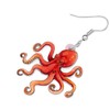 LONYOO Colorful Octopus Earrings Acrylic Dangle Jewelry for Women Gifts