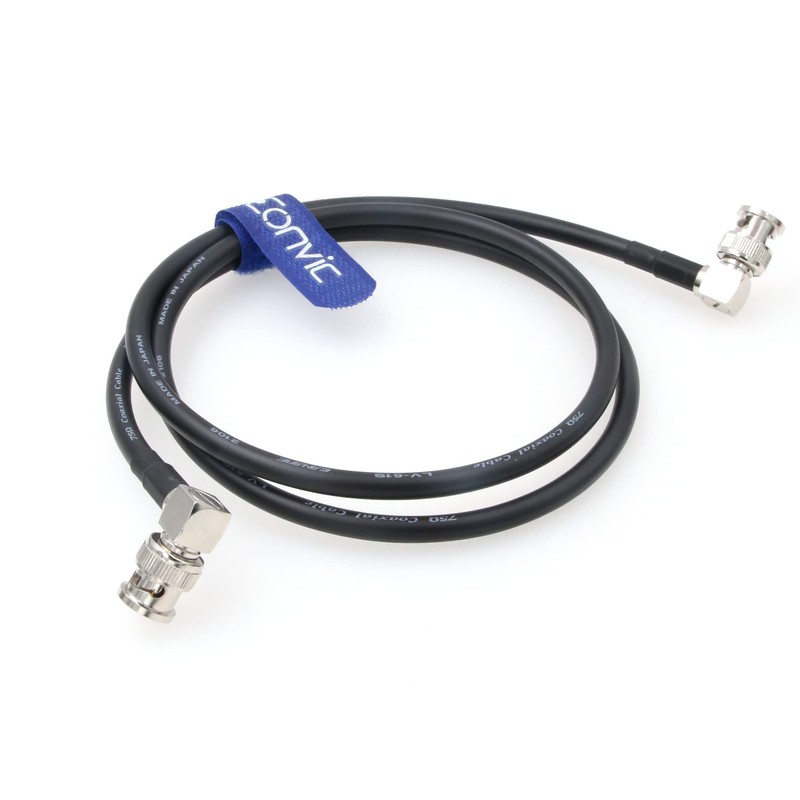 Eonvic Canare12G-SDI4KUHD Right Angle BNC to Right Angle BNC Coaxial