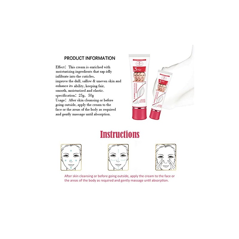 Aichun Beauty Bikini Días Crema Corporal Axilas