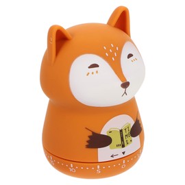 Kichvoe Cartoon Animal Egg Timer - Orange - 1-60 Minutes - Wind Up - Cooking, Reading, Sports Timer