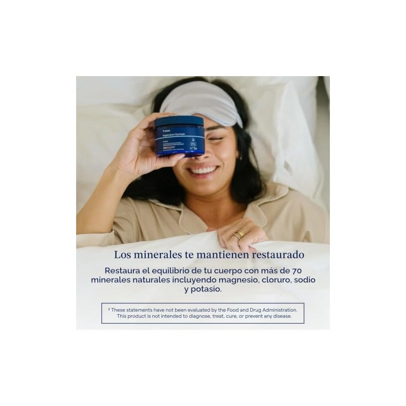 Trace Minerals- Polvo de glicinato de magnesio 120 mg Mezcla